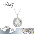 Destiny Jewellery Crystal From Swarovski Pearl Set Pendant and Earrings